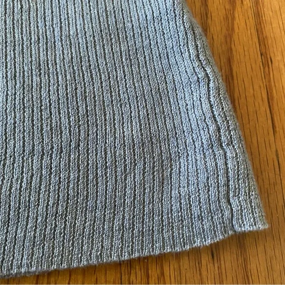 John Varvatos Linen Gray HenleyLightweight Knit Sweater